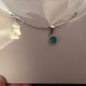 Effy Silver Necklace with Blue Pendant